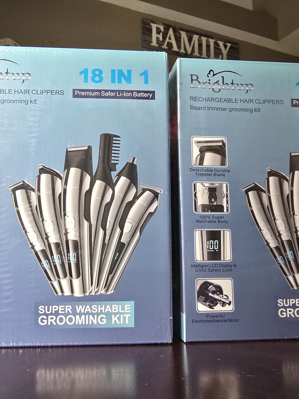 Brightup 18-in-1 Men's Rechargeable Grooming Kit NIB